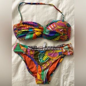 Trina Turk - multi color bikini set- size 4